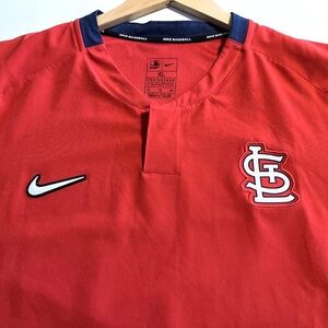 Nike Engineered St. Louis Cardinals Short Sleeve Pullover Jacket Batting MLB
